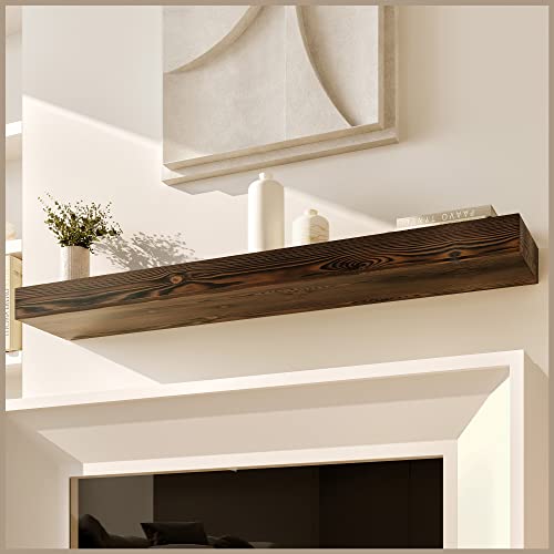 Avana Fireplace Mantle - Natural Fireplace Mantles Wood - Mounted Mantles for Over Fireplace - Handcrafted Fireplace Wood Mantel - Wood Mantels for Fireplace - Fireplace Mantel